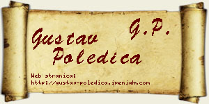 Gustav Poledica vizit kartica
